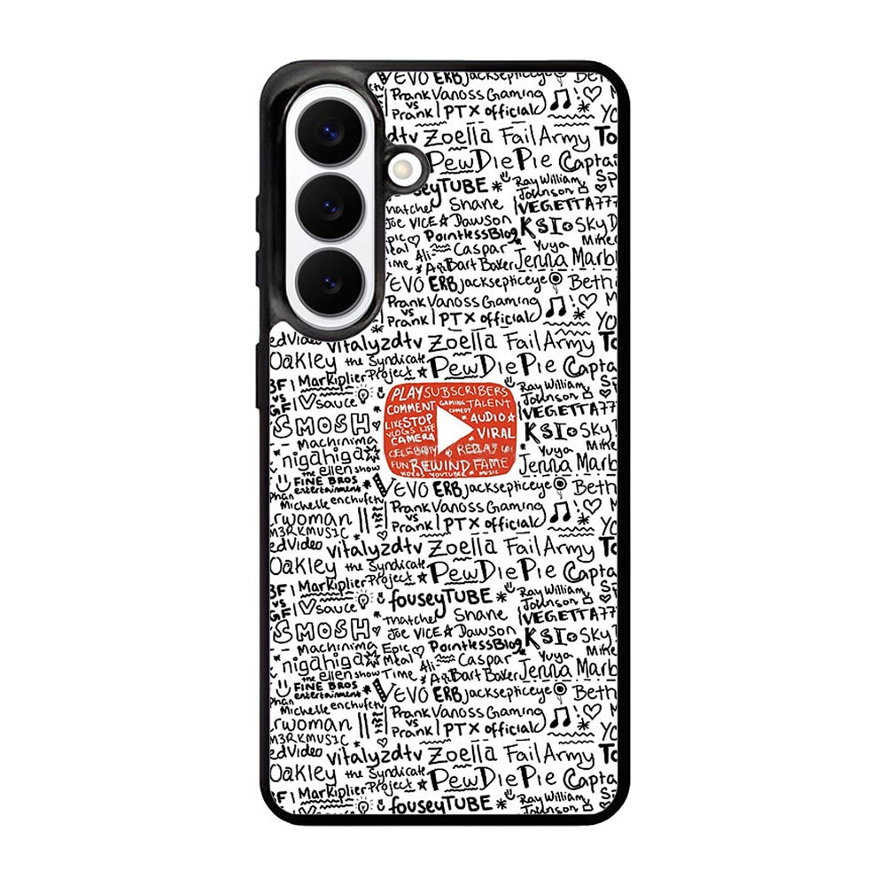 Youtube Art Prints Samsung Galaxy S26 Case BC1975