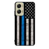 Police Blue Line Flag Case Motorola Moto G Stylus 2024 5G BC2025
