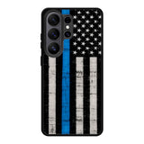 Police Blue Line Flag Samsung Galaxy S26 Ultra Case BC2025