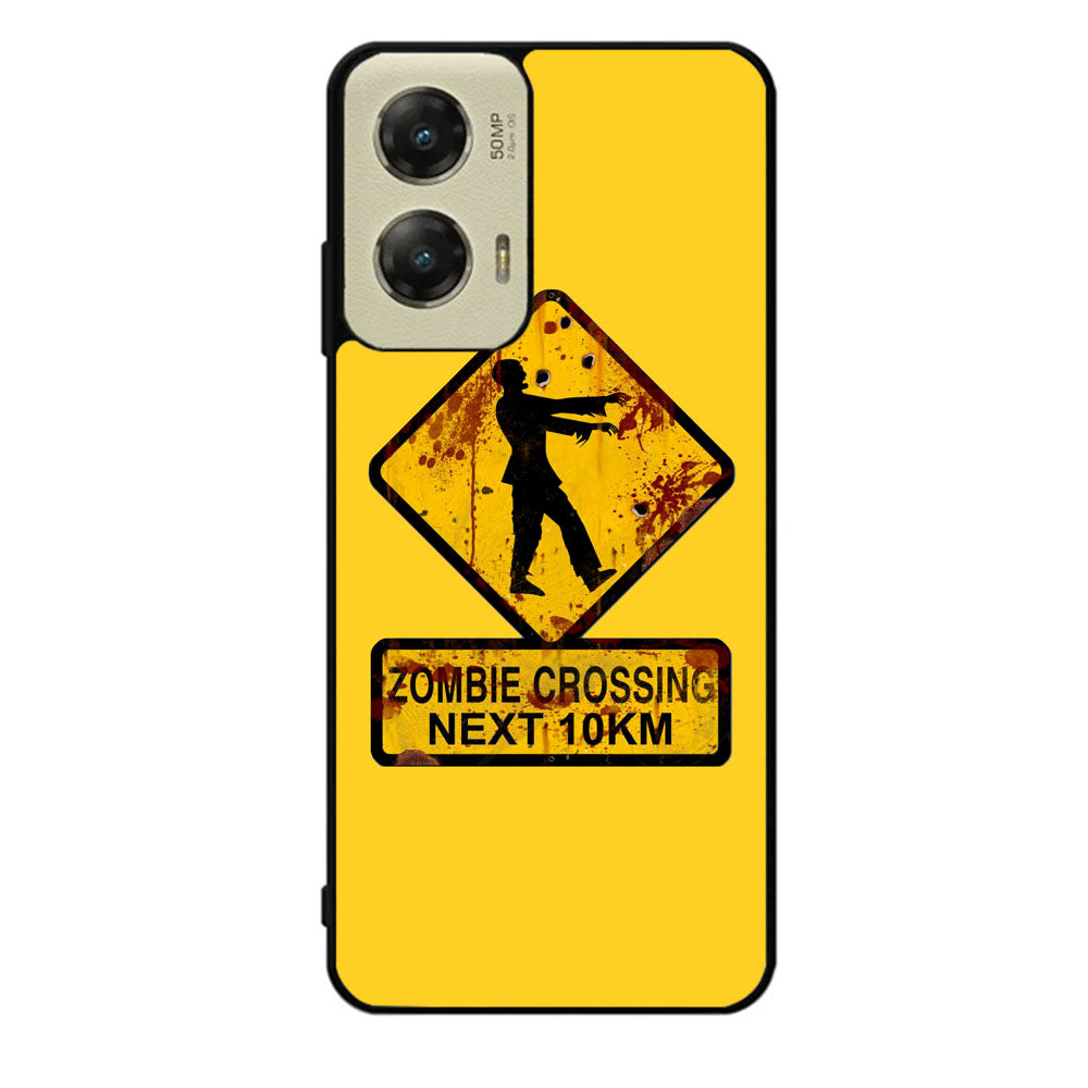 Zombie Crossing Sign Case Motorola Moto G Stylus 2024 5G BC1977