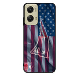 New England Patriots American Logo Case Motorola Moto G Stylus 2024 5G BC2082