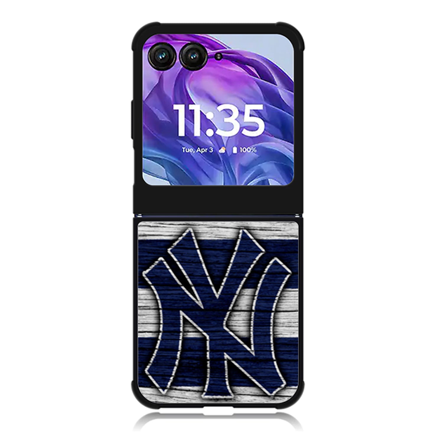 New York yankees wood Logo Motorola Moto Razr 2024 , Moto Razr 50 Case FE2087