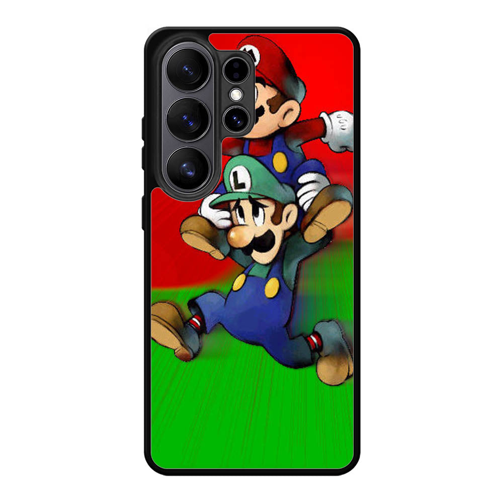 Luigi Mario Cute Cartoon Samsung Galaxy S26 Plus Case