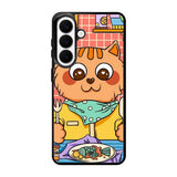 cat eat fish Samsung Galaxy S26 Plus Case FE0137