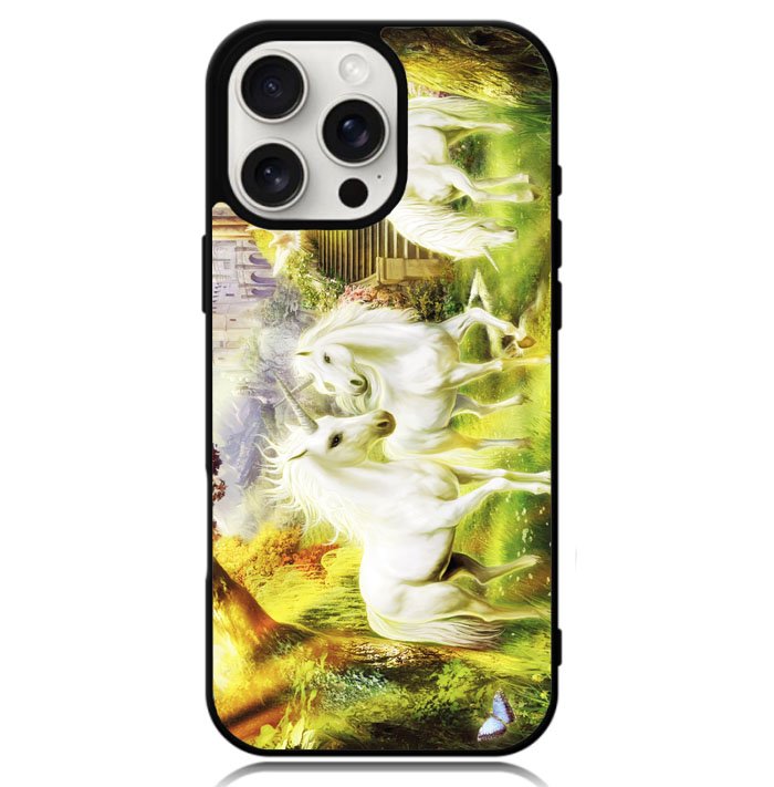 Horse Unicorn Wallpaper Case iPhone 16 Pro BC2793