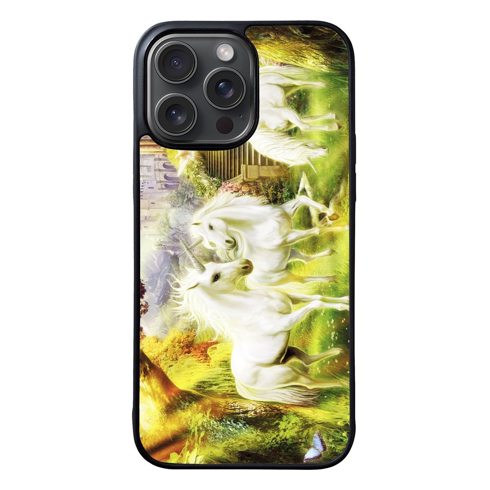 Horse Unicorn Wallpaper Case iPhone 15 Pro BC2793