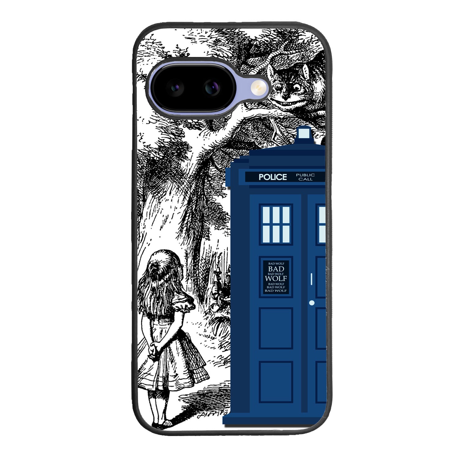 Alice In Wonderland Tardis Case Google Pixel 9A BC2775