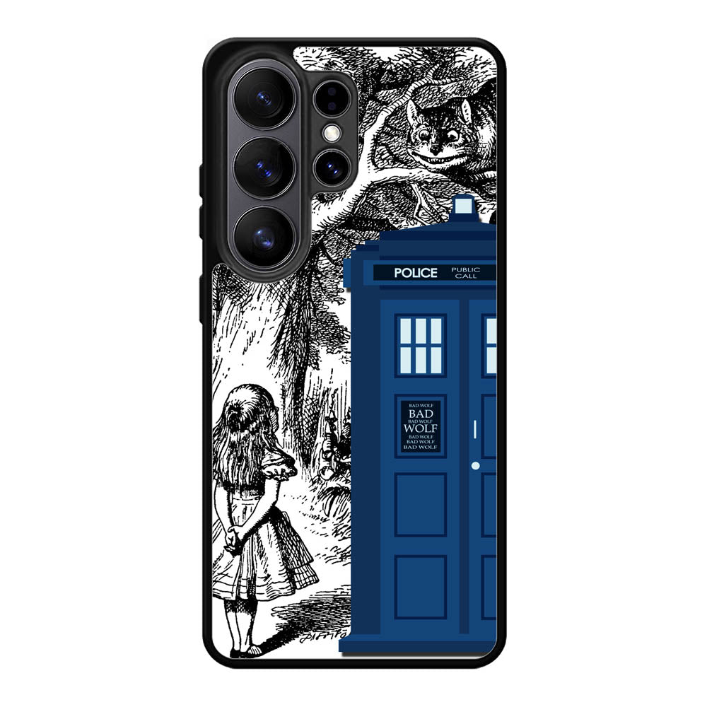 Alice In Wonderland Tardis Samsung Galaxy S26 Ultra Case BC2775