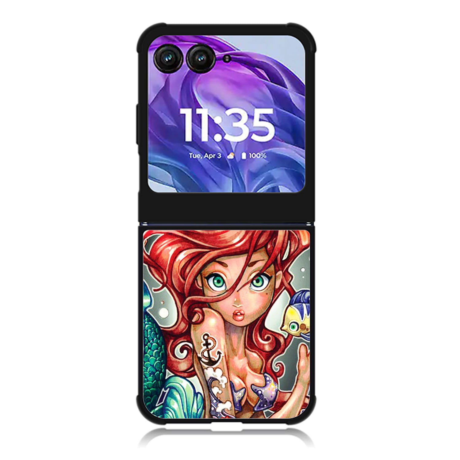 Ariel Little Mermaid ART Motorola Moto Razr Plus 2025/2024 Case, Moto Razr 50 Ultra 5G BC2773