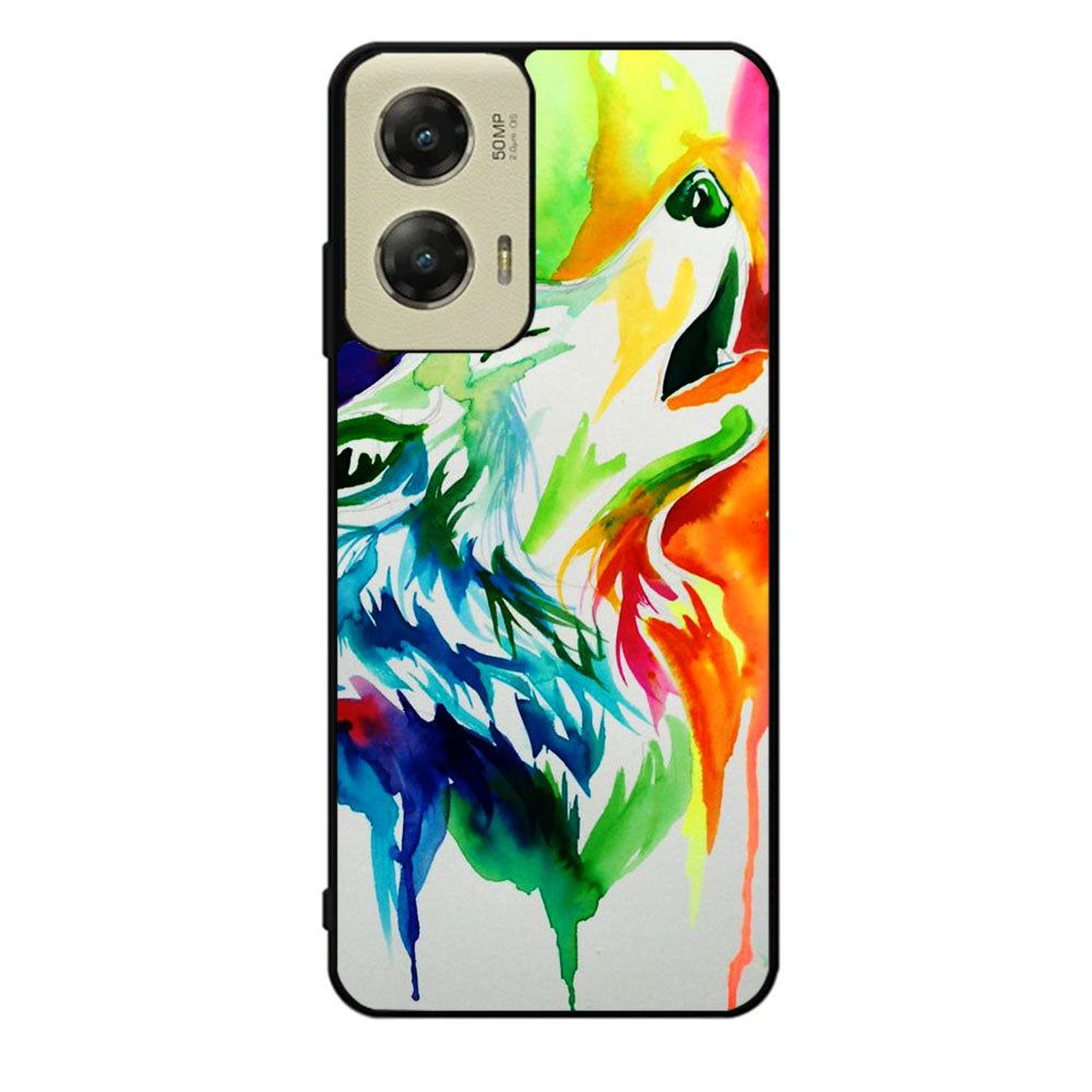 WALLPAPER Rainbow Watercolor Drop Case Motorola Moto G Stylus 2024 5G BC2768