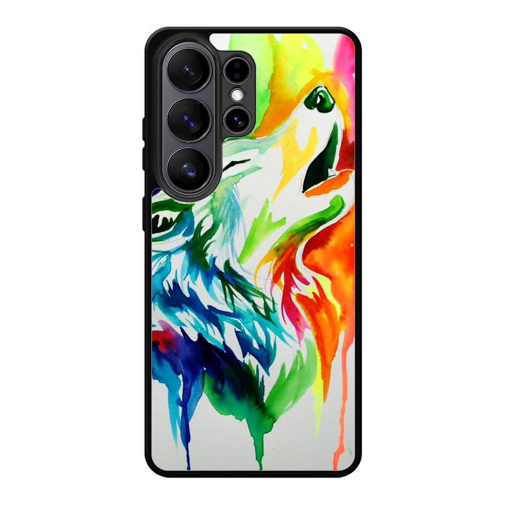 WALLPAPER Rainbow Watercolor Drop Samsung Galaxy S26 Ultra Case BC2768