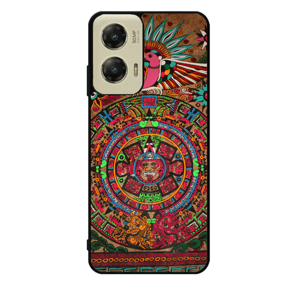 Aztec Calendar Wood Texture Case Motorola Moto G Stylus 2024 5G BC2761