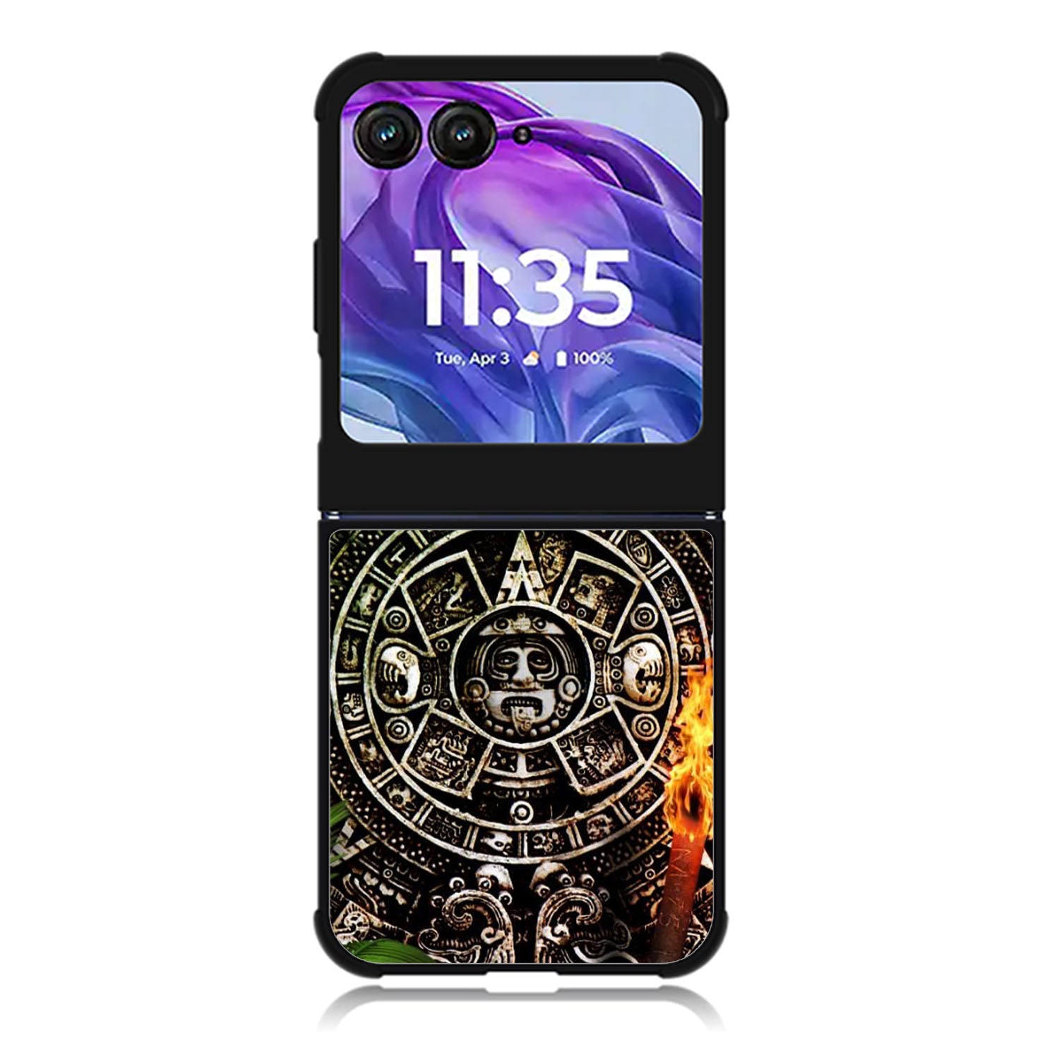 Aztec Calendar Texture WALLPAPER Motorola Moto Razr 2024 , Moto Razr 50 Case FE2760