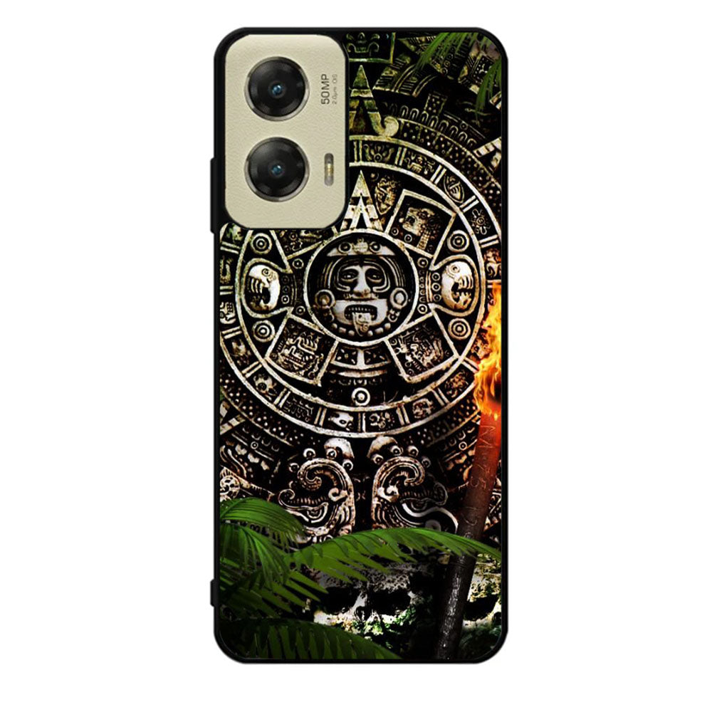 Aztec Calendar Texture WALLPAPER Case Motorola Moto G Stylus 2024 5G BC2760