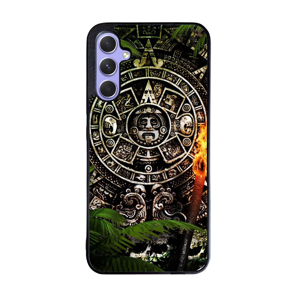 Aztec Calendar Texture WALLPAPER Case Samsung Galaxy A55 5G BC2760