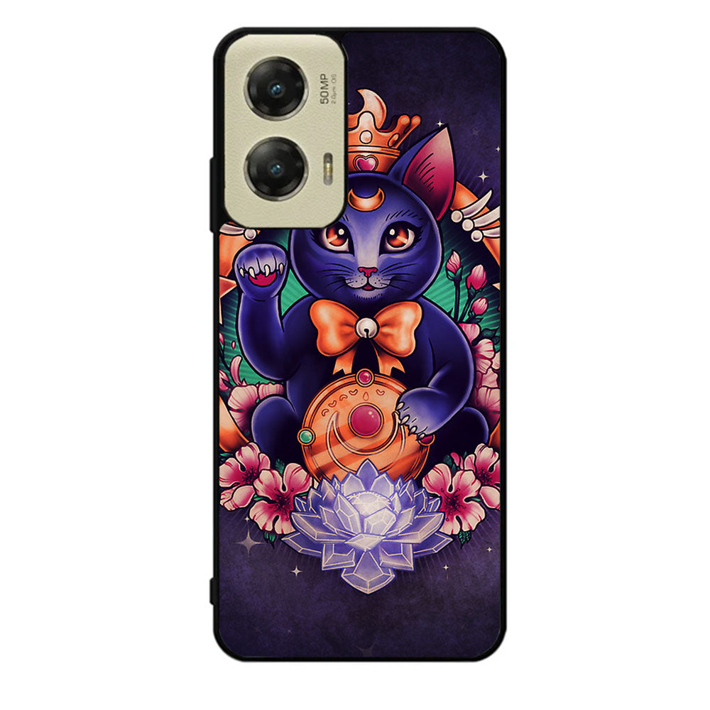 Luna Cat Sailor Moon Case Motorola Moto G Stylus 2024 5G BC2707