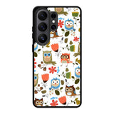 Cute Owl Pattern Samsung Galaxy S26 Ultra Case BC2696