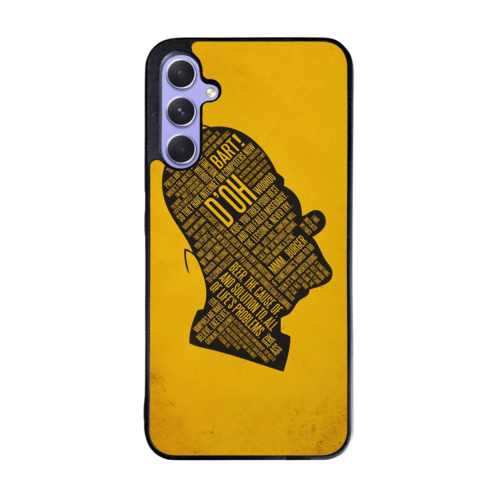 homer simpson face wallpaper Case Samsung Galaxy A55 5G BC2693
