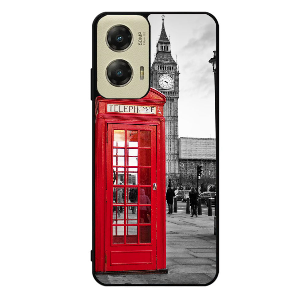 london telephone booth wallpaper Case Motorola Moto G Stylus 2024 5G BC2691