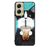 cute coffee cat Case Motorola Moto G Stylus 2024 5G BC2297