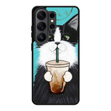 cute coffee cat Samsung Galaxy S26 Ultra Case BC2297