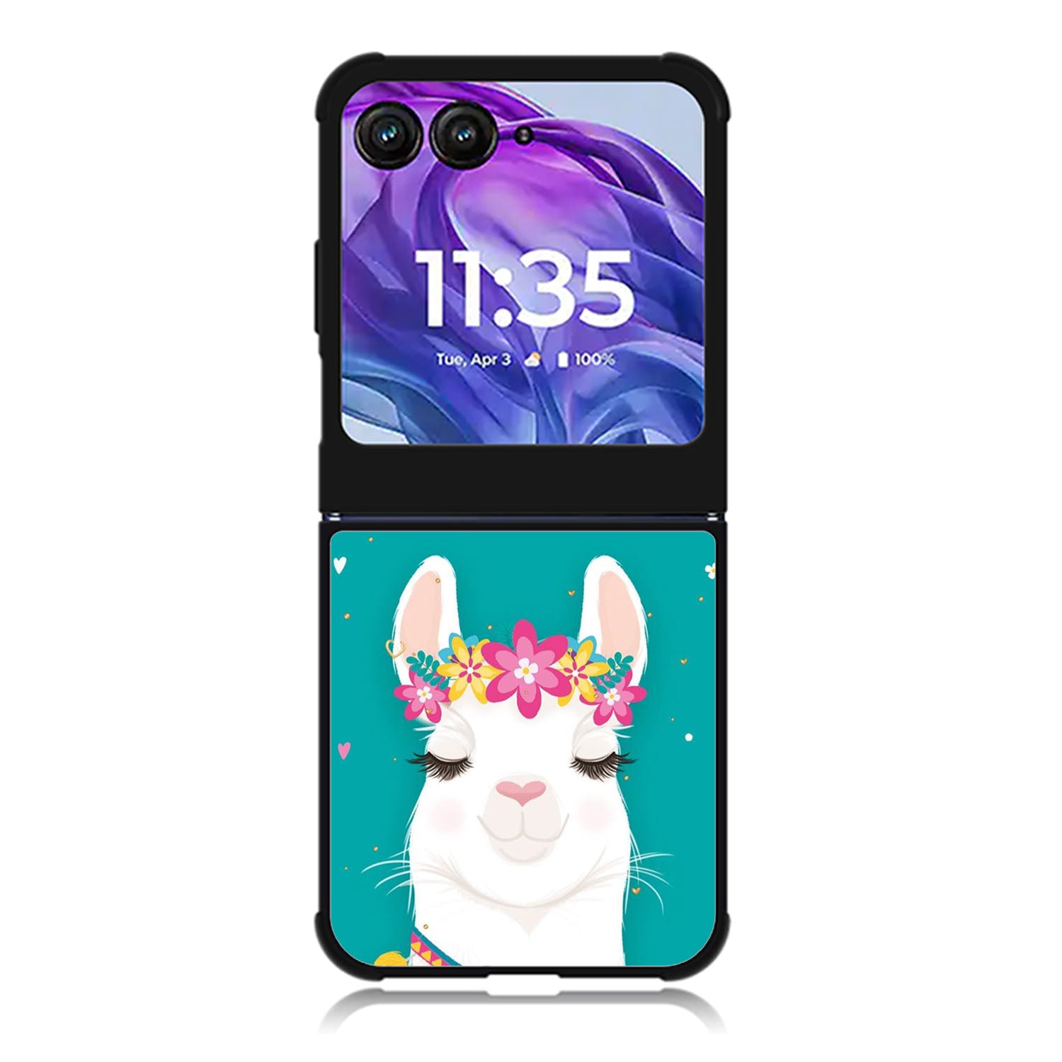 llama Motorola Moto Razr Plus 2025/2024 Case, Moto Razr 50 Ultra 5G BC2284