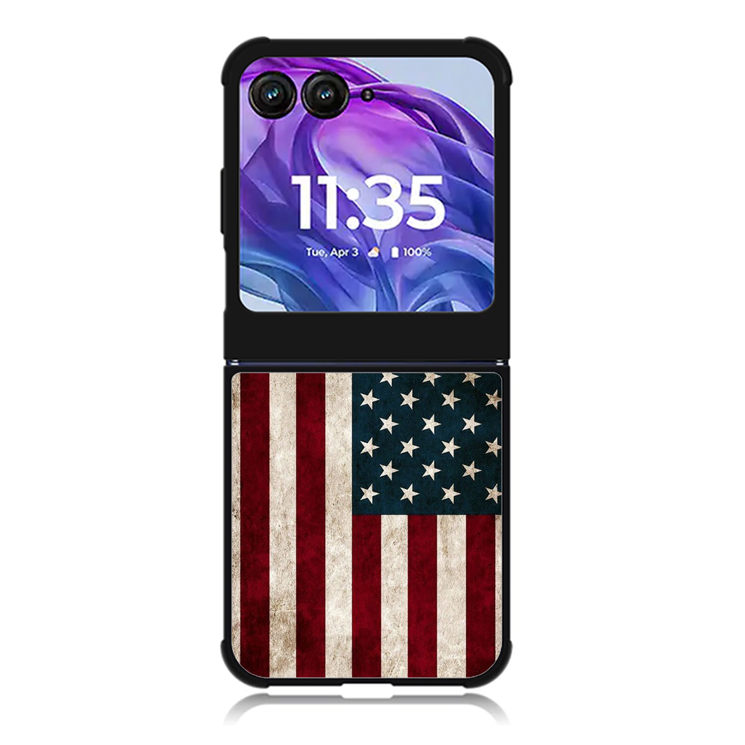 American Flag Motorola Moto Razr Plus 2025/2024 Case, Moto Razr 50 Ultra 5G BC2488