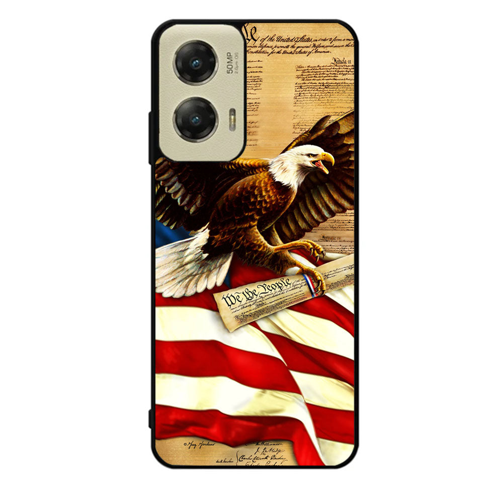 American Flag Eagle Case Motorola Moto G Stylus 2024 5G BC2510