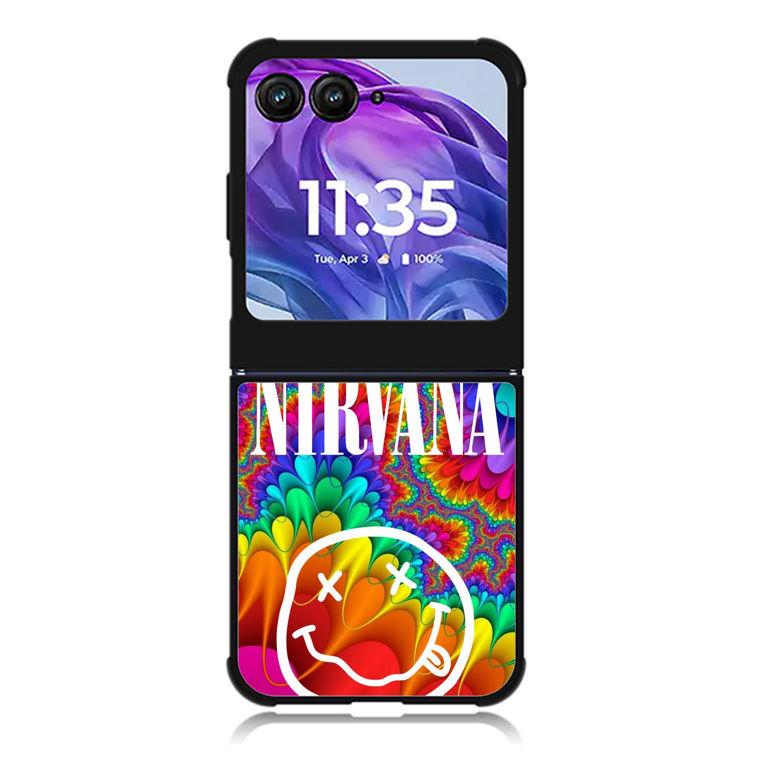 Nirvana logo Motorola Moto Razr Plus 2025/2024 Case, Moto Razr 50 Ultra 5G BC2519