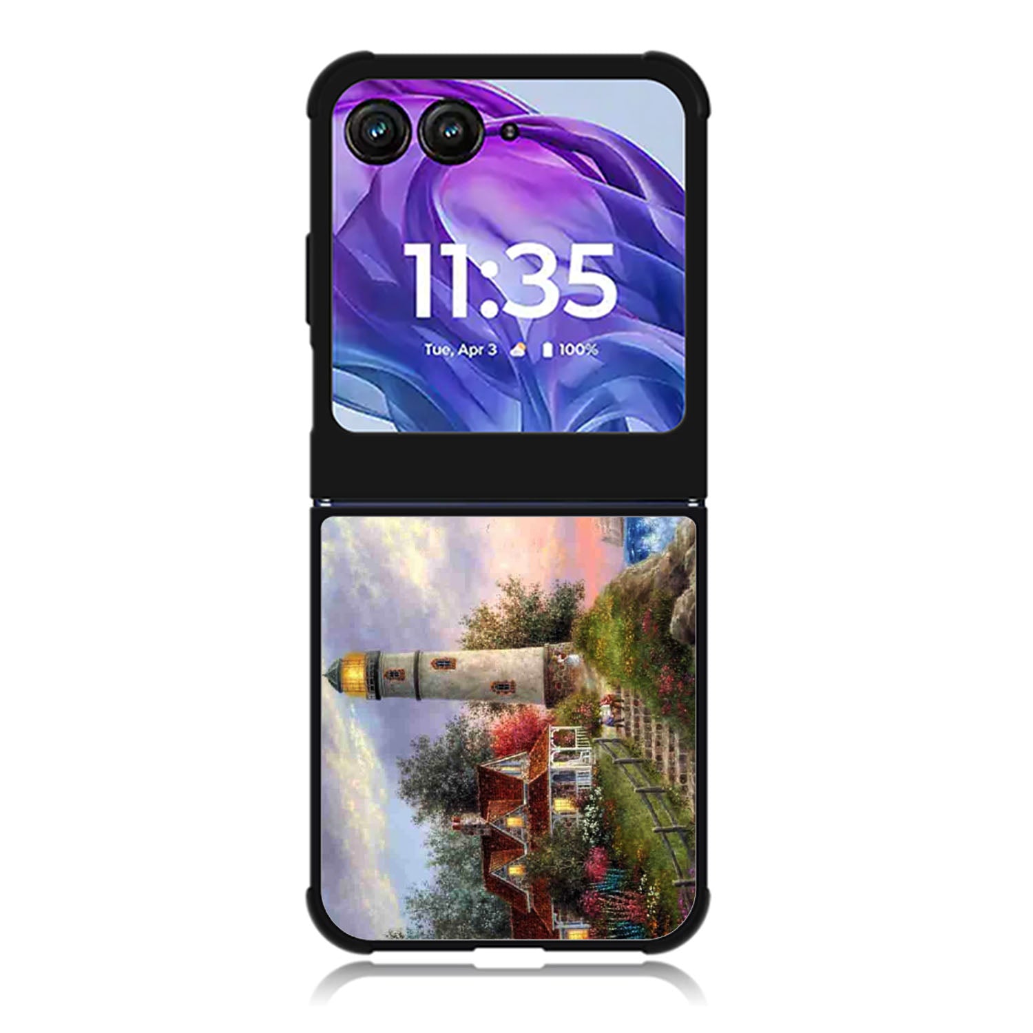 Lighthouse On Hill art Motorola Moto Razr Plus 2025/2024 Case, Moto Razr 50 Ultra 5G BC2529