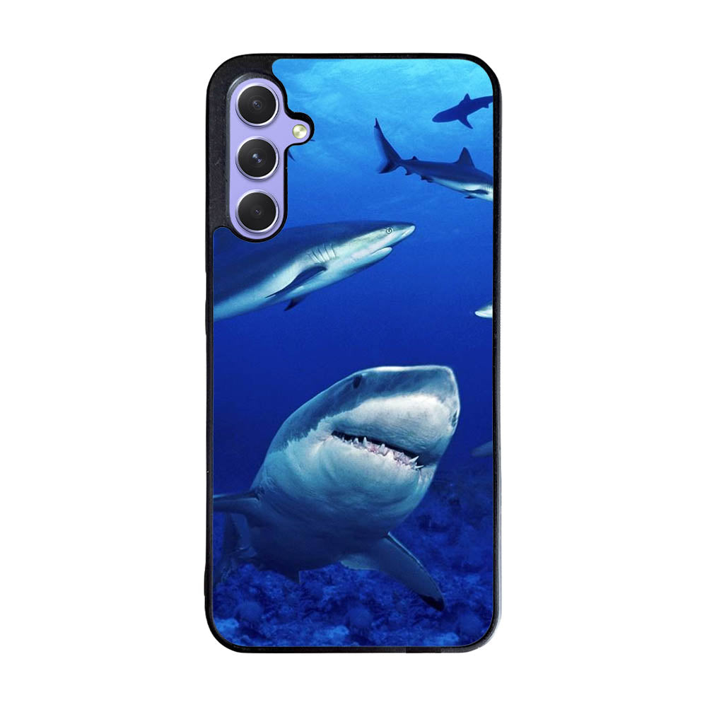 shark in water wallpaper Case Samsung Galaxy A55 5G BC2545