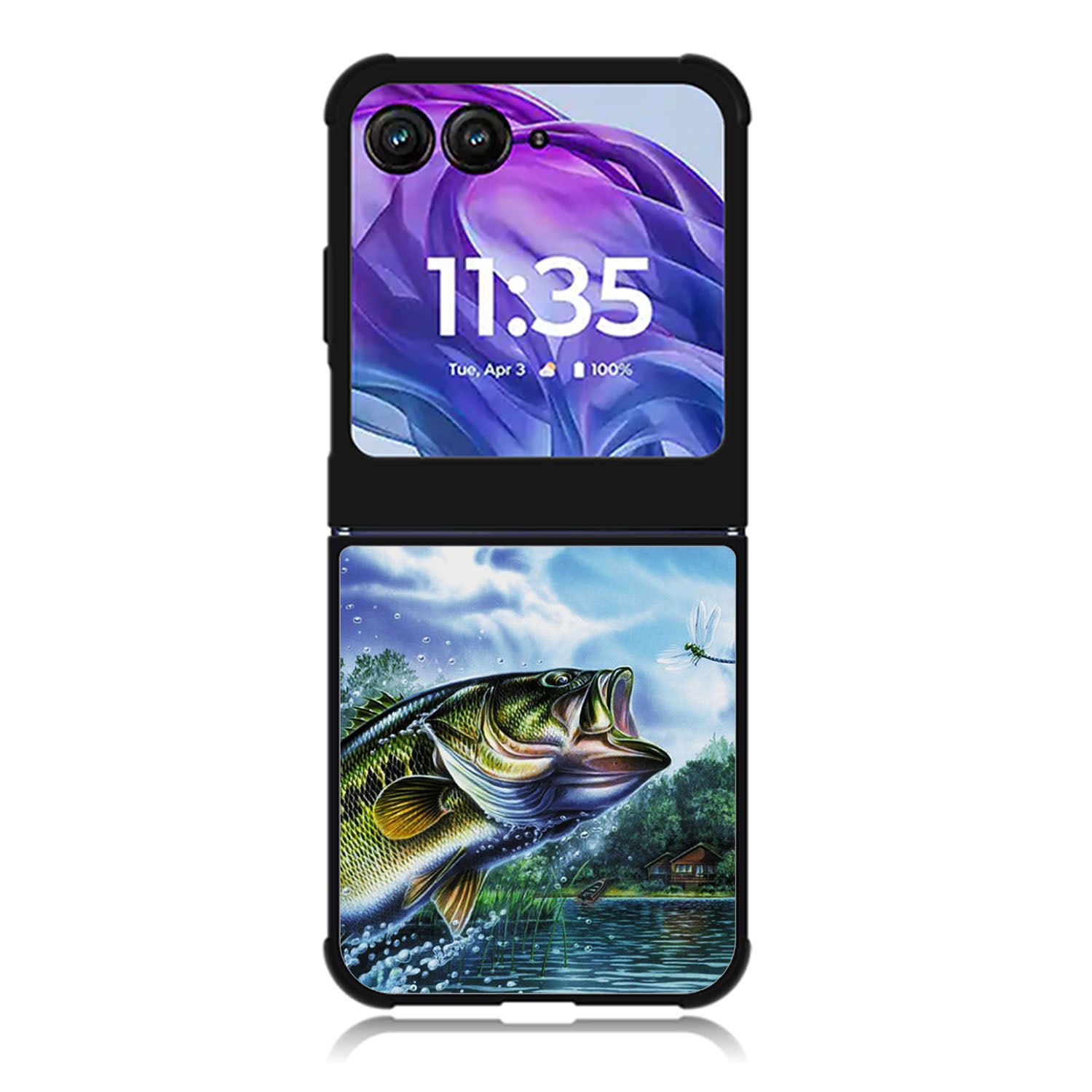 Bass Fishing Motorola Moto Razr Plus 2025/2024 Case, Moto Razr 50 Ultra 5G BC2572