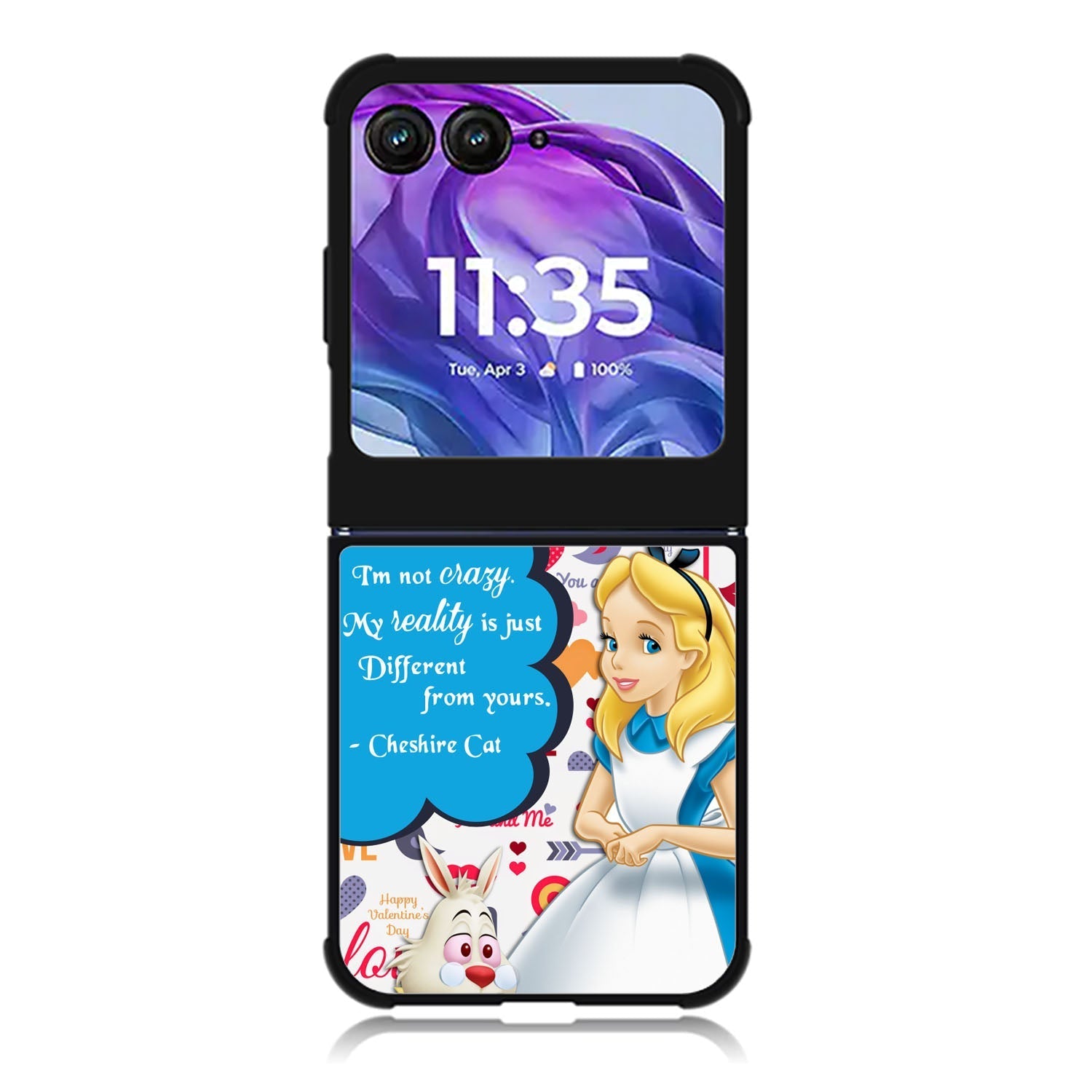 alice in wonderland quotes Motorola Moto Razr 2024 , Moto Razr 50 Case FE2579