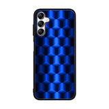 Abstract Blue Parallax Cubes Pattern Case Samsung Galaxy A15 BC0072