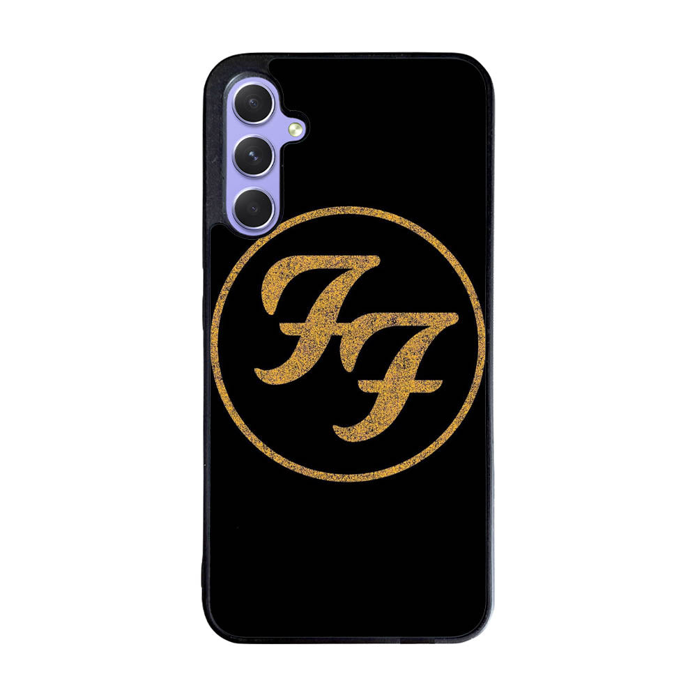 Foo Fighters Band Logo Gold Case Samsung Galaxy A35 5G BC0055