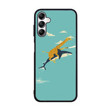 Black Friday offer Giraffe Riding Shark Case Samsung Galaxy A15 BC0079