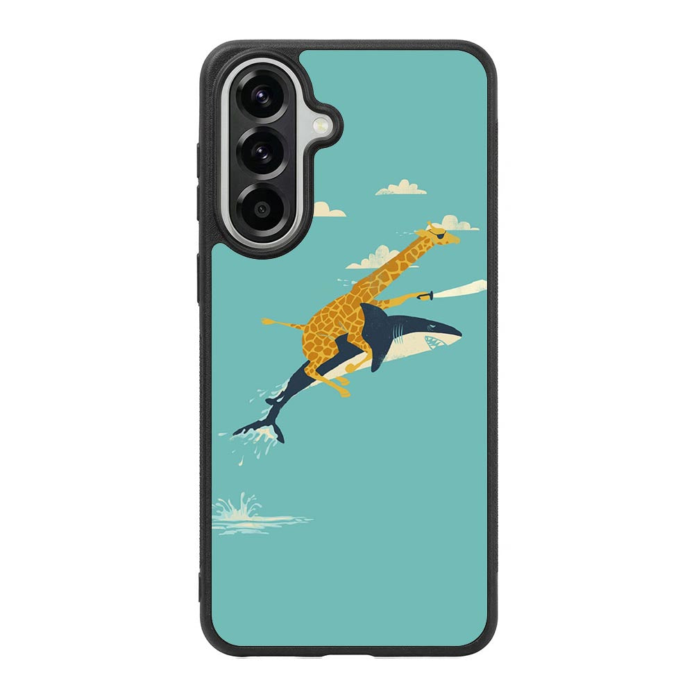 Black Friday offer Giraffe Riding Shark Samsung Galaxy A57 Case BC0079