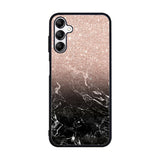 Modern rose gold ombre black marble Case Samsung Galaxy A15 BC0027