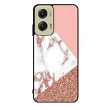Mix Pink Marble and Gold Case Motorola Moto G Stylus 2024 5G BC0026