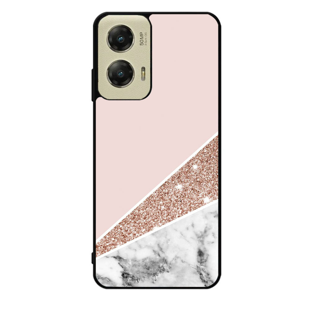 Pink Marble Glitter Case Motorola Moto G Stylus 2024 5G BC0017