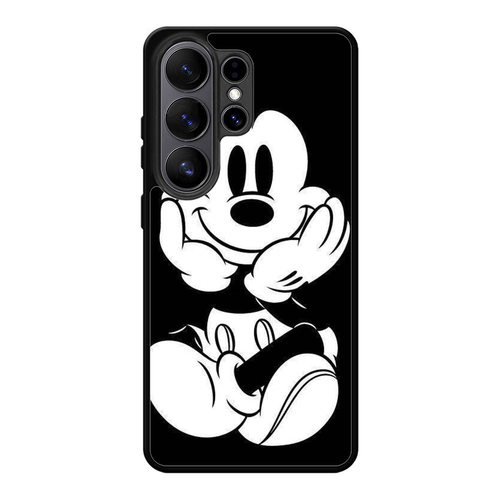 Black Mickey Mouse Samsung Galaxy S26 Plus Case
