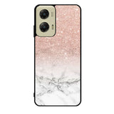 rose gold glitter ombre white marble Case Motorola Moto G Stylus 2024 5G BC0020