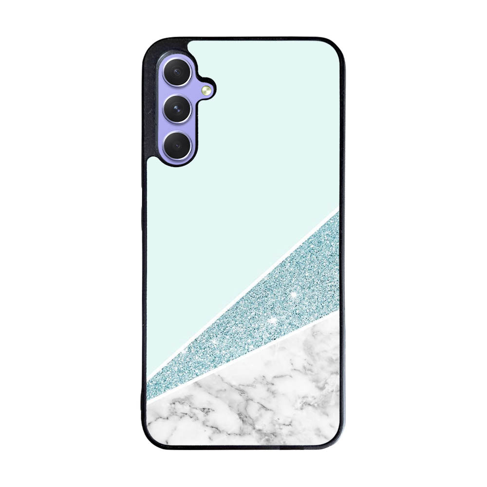 Glitter Marble Blue Case Samsung Galaxy A35 5G BC0033