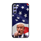 Donald Trump American Flag Background Case Samsung Galaxy A55 5G BC1618