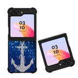 Blue glitter anchor Case Samsung Galaxy Z Flip 5 5G BC3001