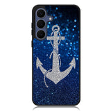 Blue glitter anchor Samsung Galaxy S25 FE Case BC3001