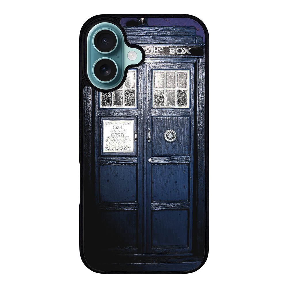 Dark Blue Tardis doctor who toys Case iPhone 16 Plus BC3008
