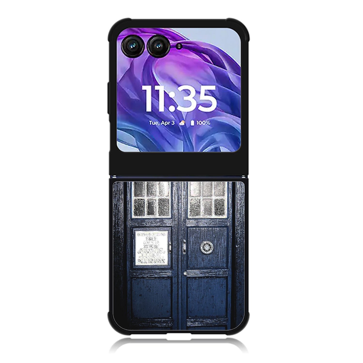Dark Blue Tardis doctor who toys Motorola Moto Razr 2024 , Moto Razr 50 Case FE3008