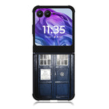 Dark Blue Tardis doctor who toys Motorola Moto Razr Plus 2025/2024 Case, Moto Razr 50 Ultra 5G BC3008