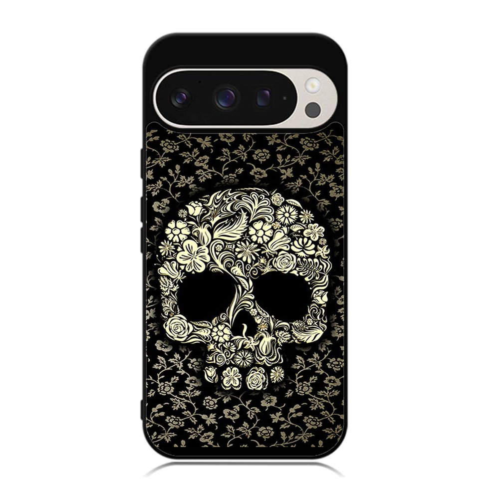 Dead sugar skull flower pattern Case Google Pixel 9 Pro XL BC3010